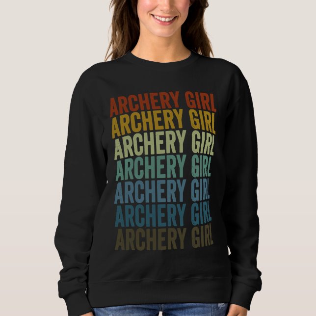 Archery Girl Archer Bow And Arrow Archery T Shirt (Framsida)