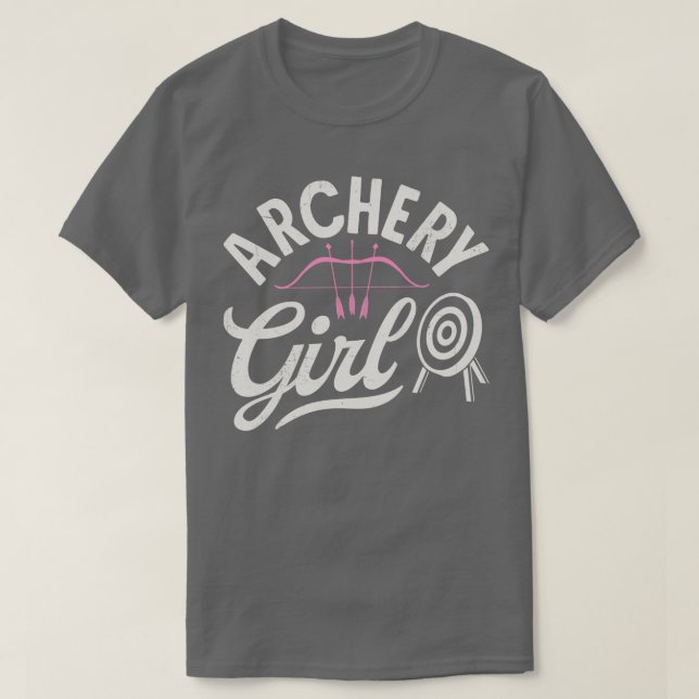 Archery Girl Archery för manar Women Boys Girls Ki T Shirt (Design framsida)