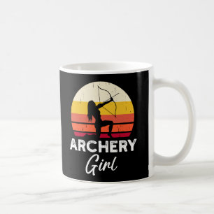 Archery Girl Bow and Arrow Kaffemugg