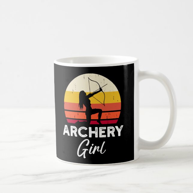 Archery Girl Bow and Arrow Kaffemugg (Höger)
