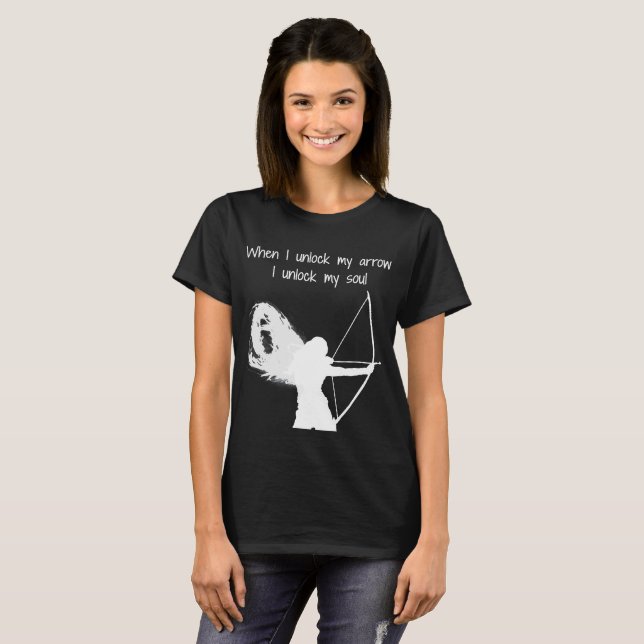 Archery Girl - Bowhunter Shirt T (Hel framsida)
