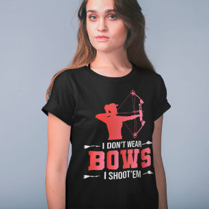 Archery Girl Gift, jag Bäror inte kuvar jag skjute T Shirt