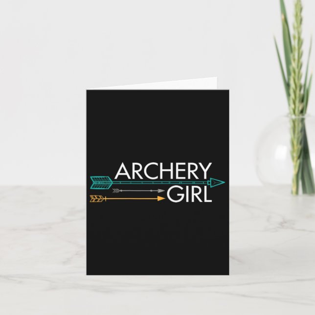 Archery Girl Kort (Framsida)