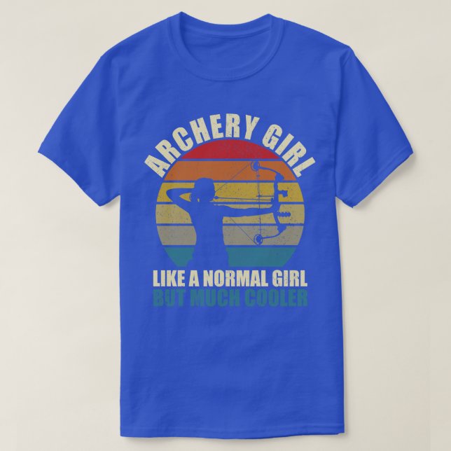 Archery Girl Retro Archer T Shirt (Design framsida)
