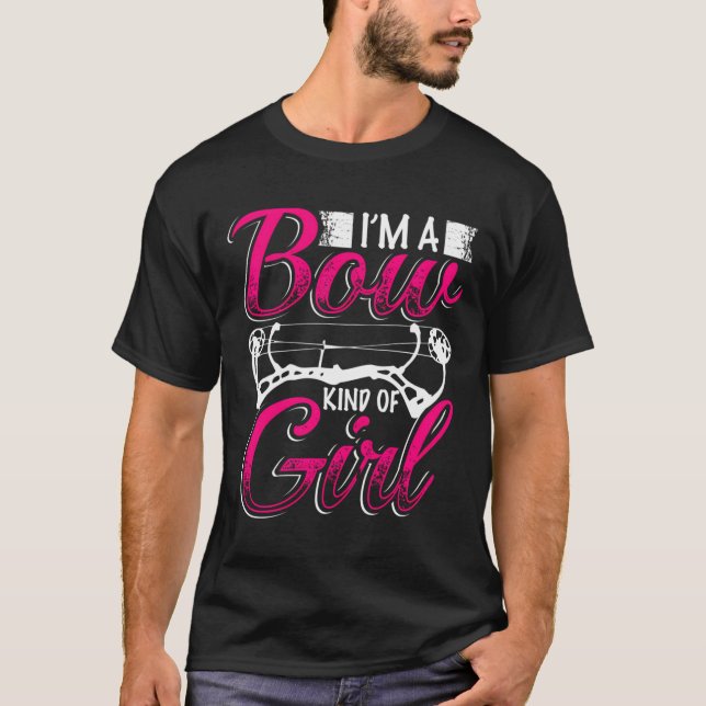 Archery Hoodie Girl Bow Hunting Shooting Arrow Lov T Shirt (Framsida)