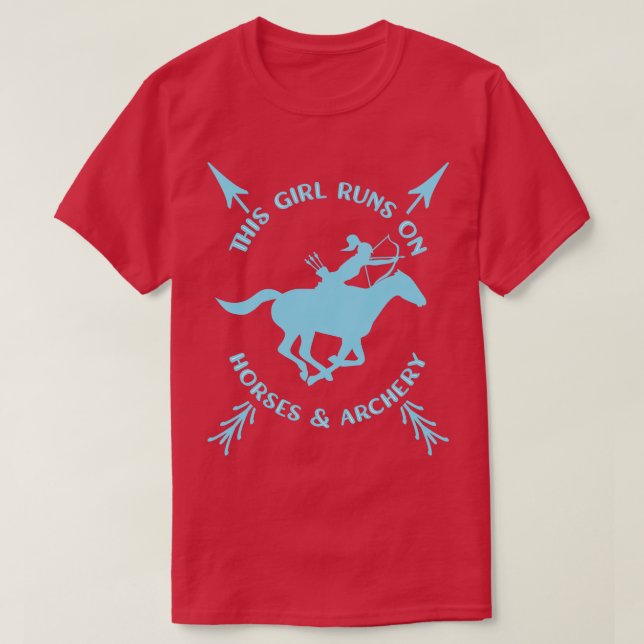 Archery Horses Archer (2) T Shirt (Design framsida)