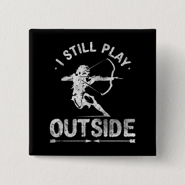 Archery Hunter Bow Hunting Distress Knapp (Framsida)