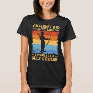 Archery Kid Bow and Arrow Young Archer-flicka T Shirt