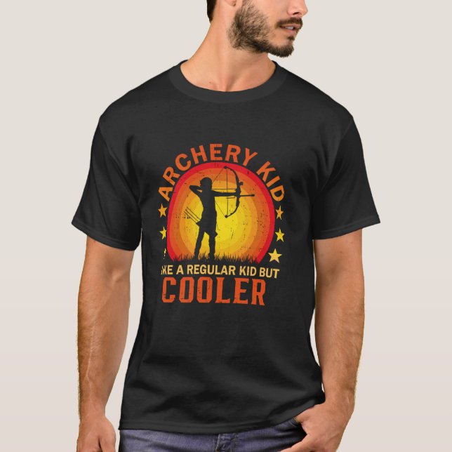 Archery Kid för Bow Hunting Kid Archer Youth Arche T Shirt (Framsida)