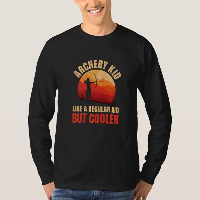 Archery Kid som en vanlig Kid men kylare T Shirt (Framsida)