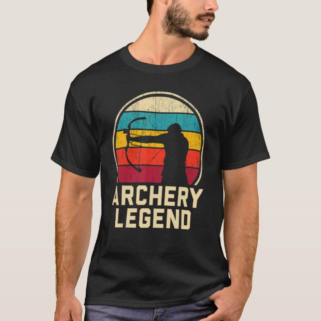 Archery Legend Bow Arrow Shooting Sport Archer T Shirt (Framsida)