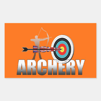 Archery London Target Archers-konst Rektangulärt Klistermärke