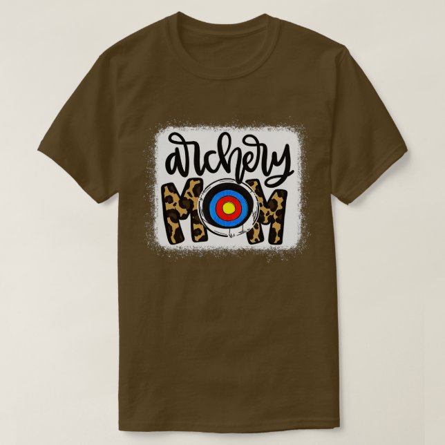 Archery Mamma Leopard Shirt Archery Mamma T Shirt (Design framsida)