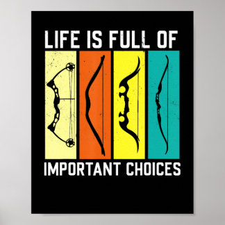 Archery Manar Bow Hunter Gift Archers Costume Gift Poster