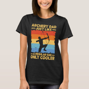 Archery Pappa Funny Fars dag Archer Bow Hunter D T Shirt