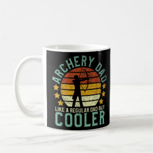 Archery Pappa Funny Fars dag Gift for Archer Bow Kaffemugg