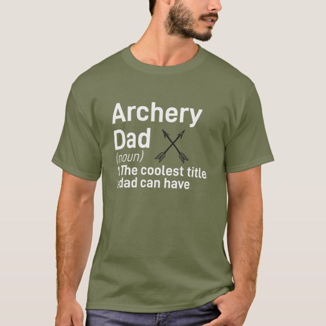 Archery Pappa T-Shirt (Framsida)