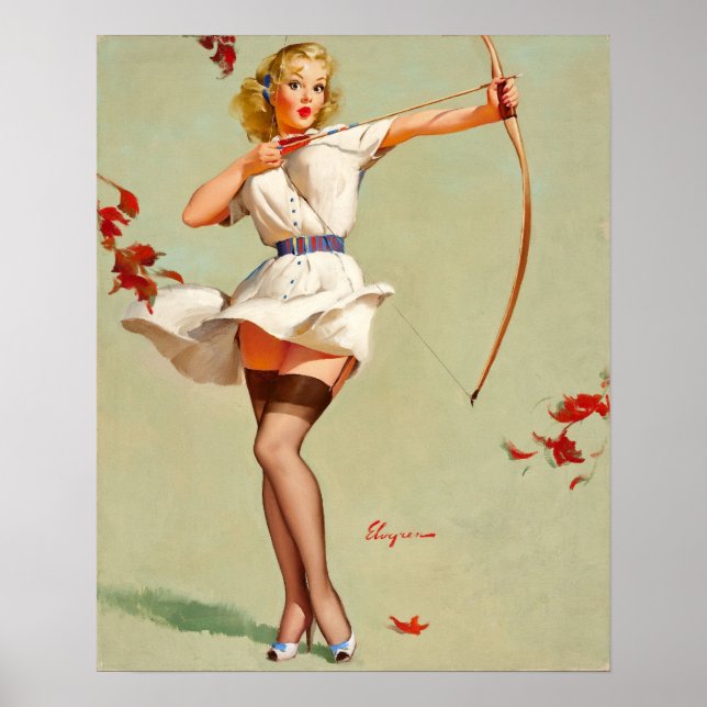 Archery Pin-Up Girl Poster (Framsidan)