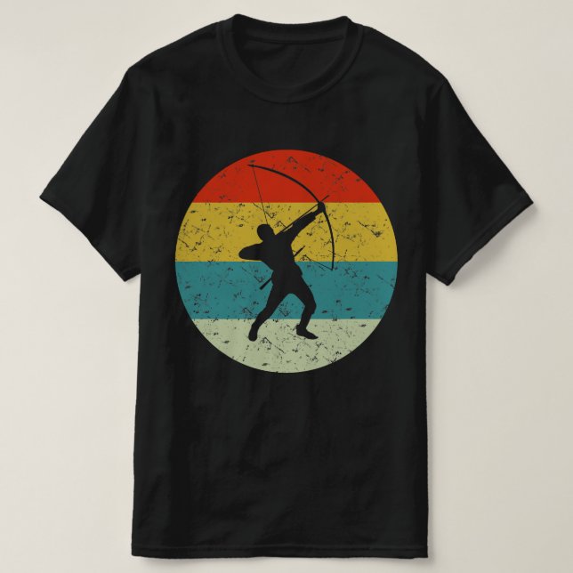 Archery retro vinatge stil t shirt (Design framsida)