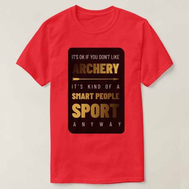 Archery Smart People Sport T Shirt (Design framsida)