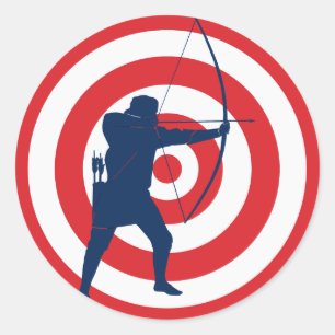 Archery Sticker Runt Klistermärke