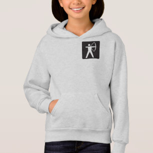 Archery Symbol Girls Hoodie Tee Shirt