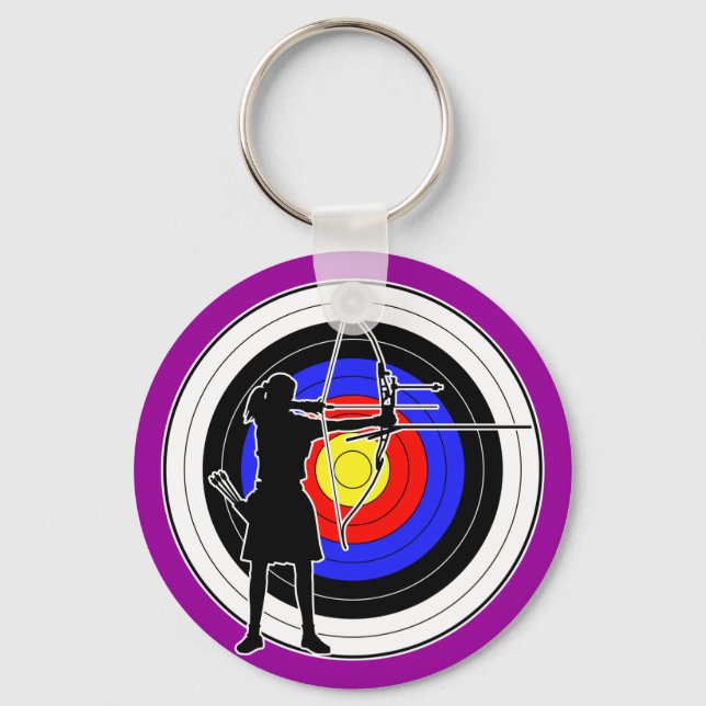 Archery & target 02 nyckelring (Framsida)