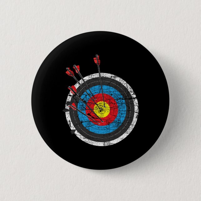 Archery Target - Archer Bowman Bow Hunting Bowhunt Knapp (Framsida)