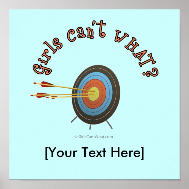 Archery Target Bullseye Poster (Framsidan)