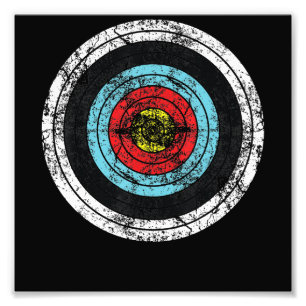 Archery Target Cute bow Hunting Funny Archer Fototryck