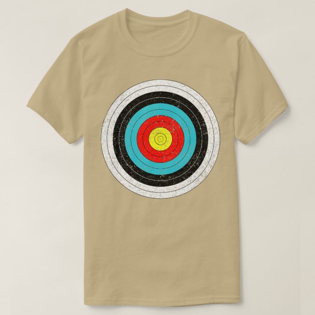 ARCHERY TARGET FITA BOW AND PARROWS T SHIRT (Design framsida)