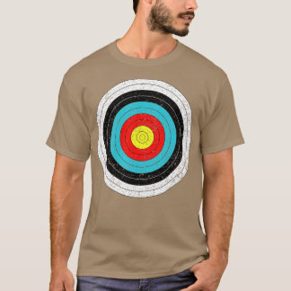 ARCHERY TARGET FITA BOW AND PARROWS T SHIRT