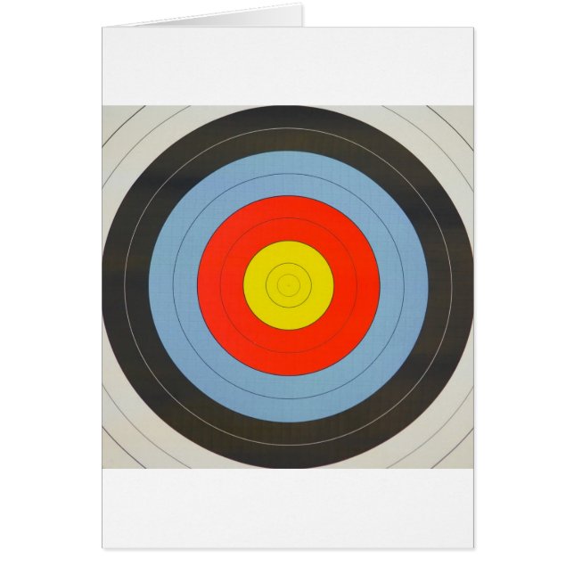 Archery Target Hälsningskort (Framsidan)