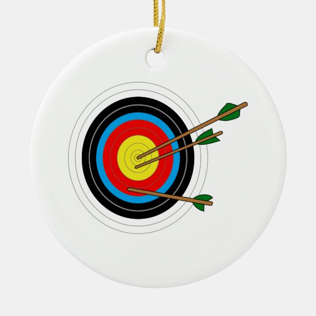 ARCHERY TARGET JULGRANSPRYDNAD KERAMIK (Framsidan)