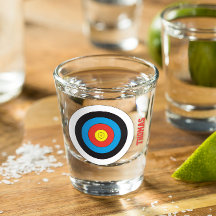 Archery Target Personlig Shot Glass