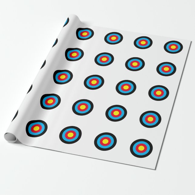 Archery Target Presentpapper (Utrullad)