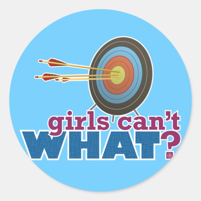 Archery Target Runt Klistermärke (Framsida)