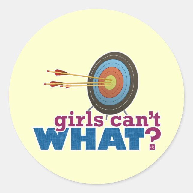 Archery Target Runt Klistermärke (Framsida)