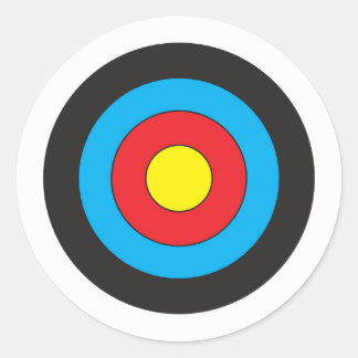 Archery Target Runt Klistermärke
