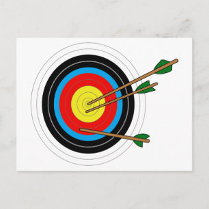 Archery Target Vykort