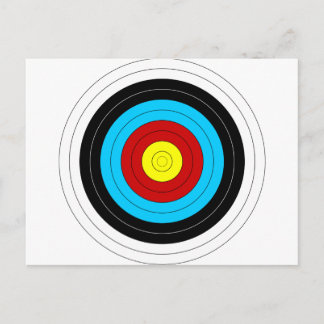 Archery Target Vykort