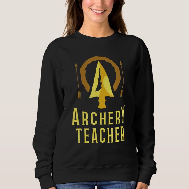 Archery Teacher  Bow Arrow Club Competition Archer T Shirt (Framsida)