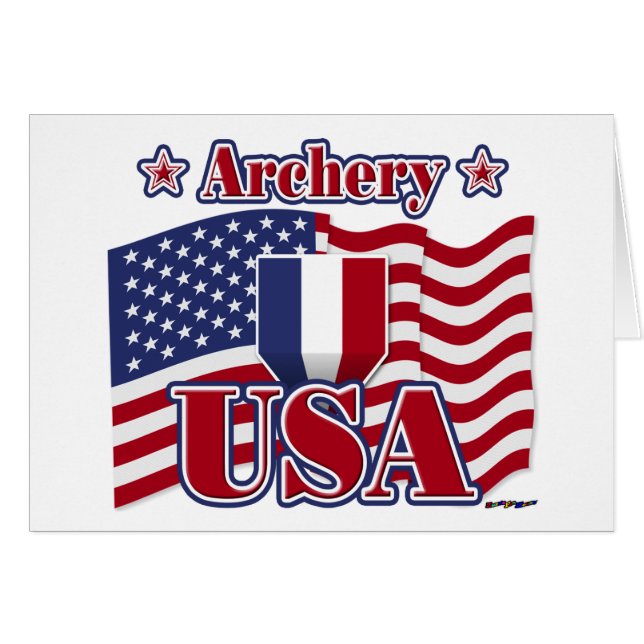 Archery USA Hälsningskort (Framsidan Horizontal)