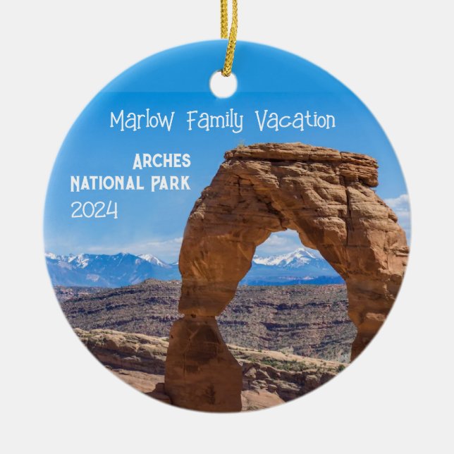 Arches Family Vacation Personlig Ornament (Framsidan)