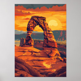 Arches National Park Art Print Poster