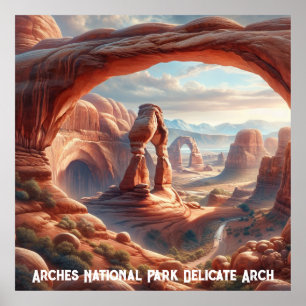 Arches National Park Delikat Arch Poster