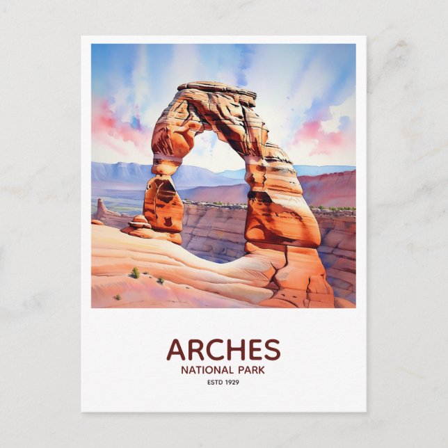 Arches National Park - Delikat Arch Vykort (Framsida)