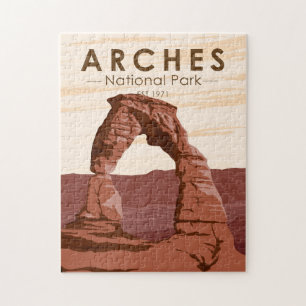 Arches National Park Delikate Arch Vintage Pussel