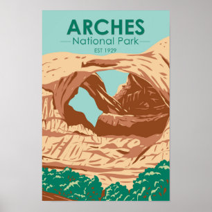 Arches National Park Dubbelvalvsaffisch Poster
