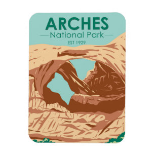 Arches National Park Dubbla Arch Magnet